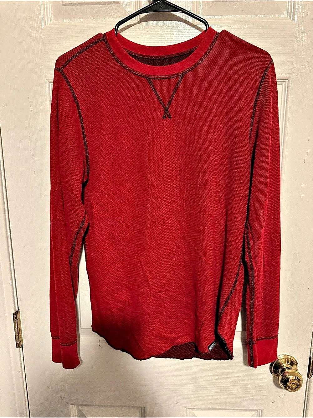 Hanes Red Long Sleeve Shirt Size Medium